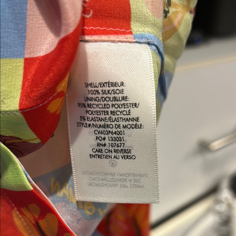 Alice + Olivia Multicolor Graphic Blouse - Picture 4 of 4